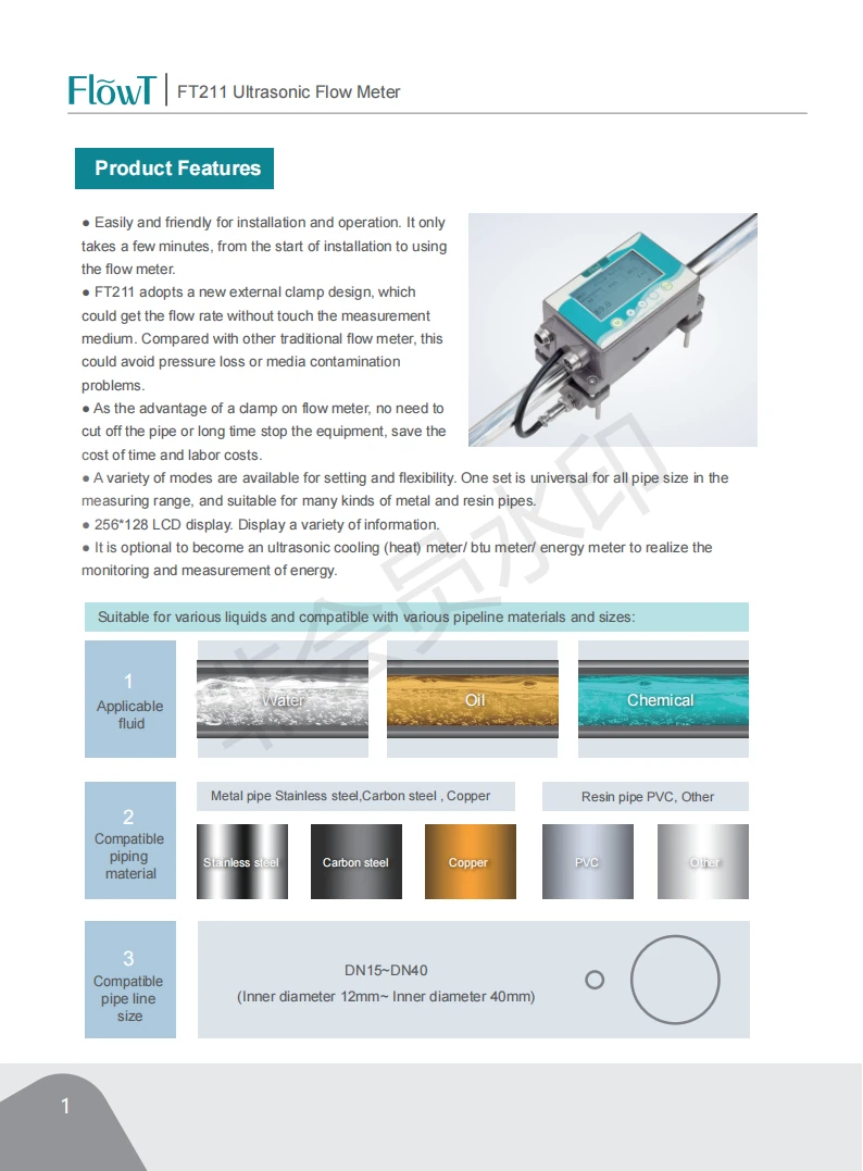 FT211 ultrasonic flow meter_01